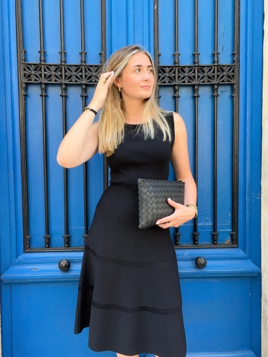 Sandro Dresses & Skirts - Sandro Eyelash Stripe Midi Dress